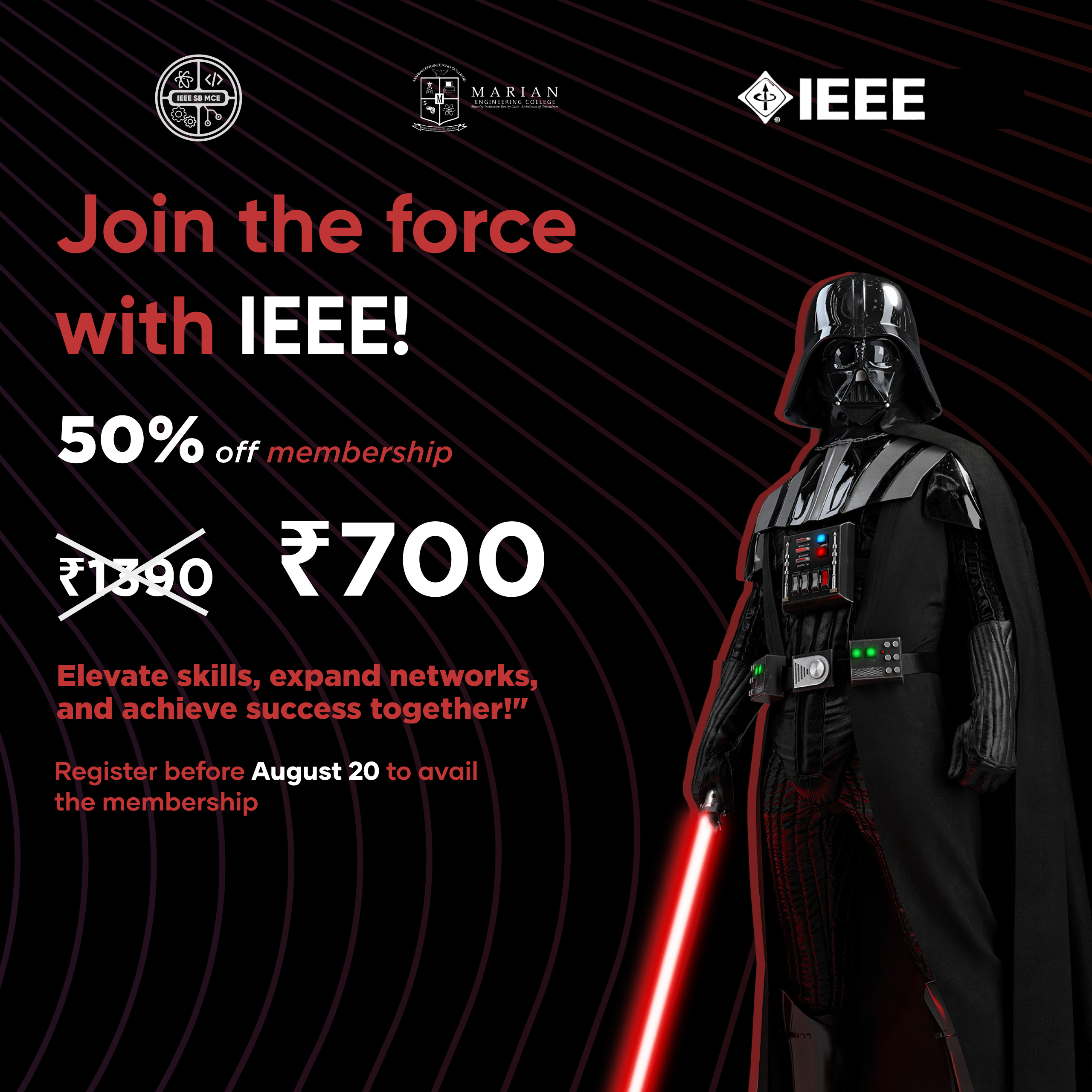 IEEE Membership Poster - Star Wars Themed figma graphic design ieee starwars