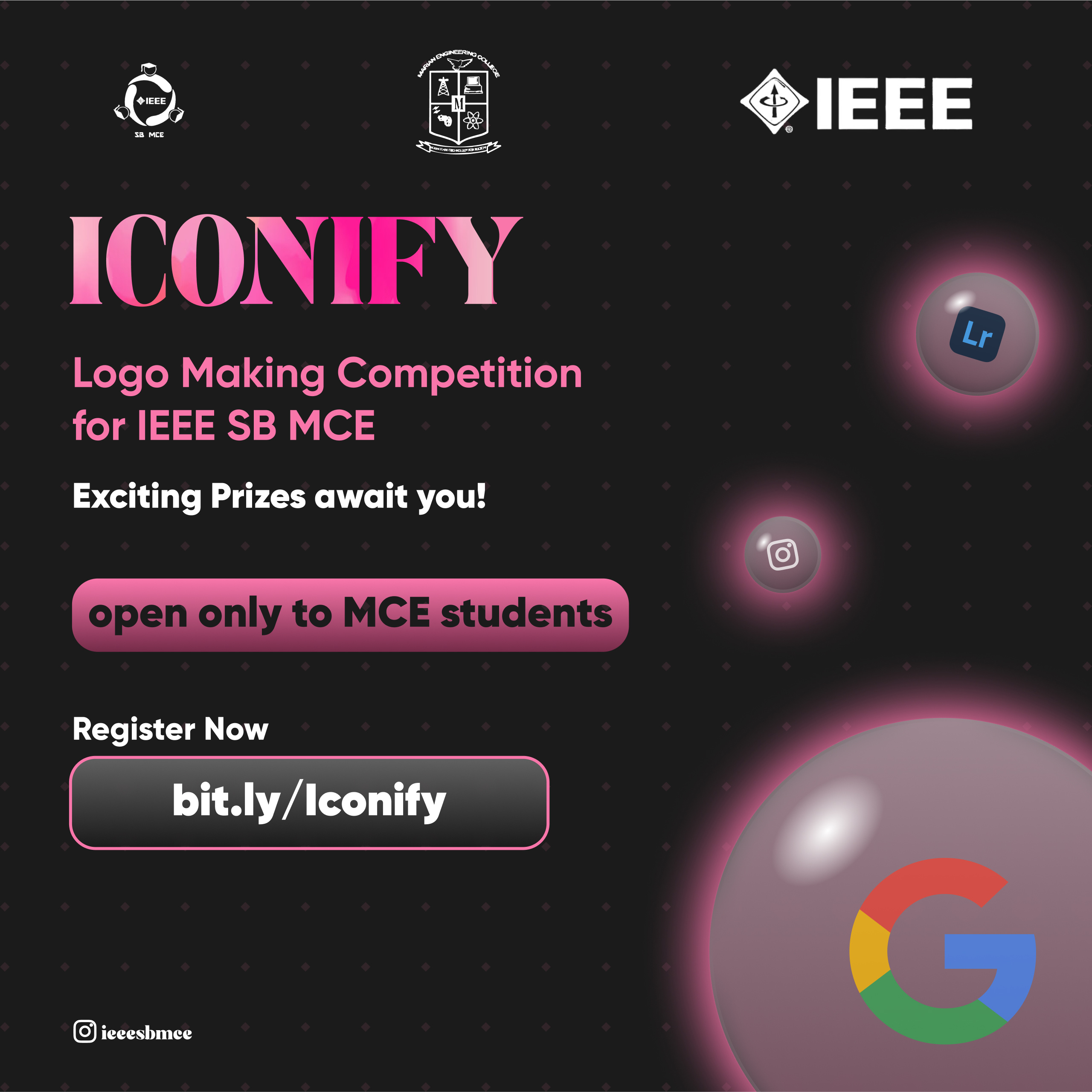 Logo Making Competition Poster branding figma graphic design