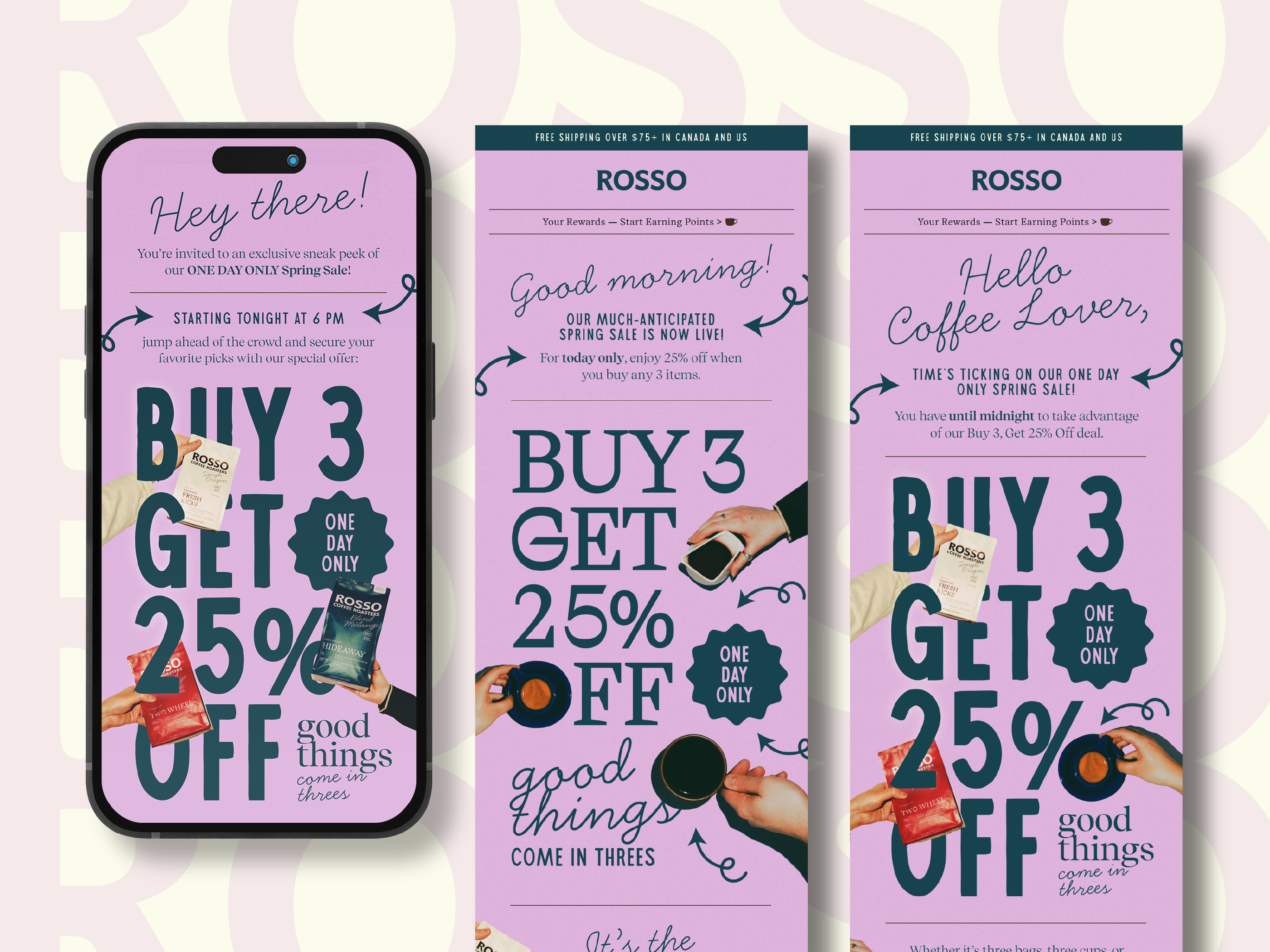 Example of Email Design for Coffee Brand