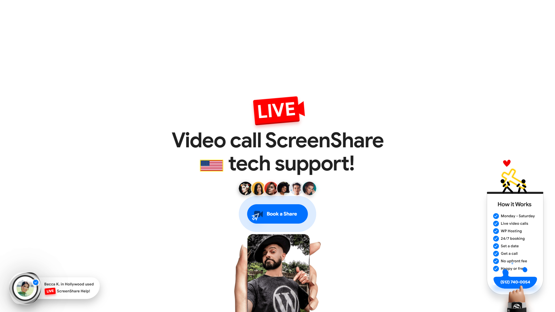 Example of Live Video Call Tech Support ($75/Hr.)