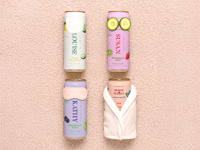 Fun Can Mock-ups for Beverage Brand beverage can flavor fun meditate mock up spa