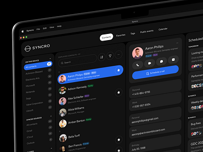 Contact Manager App UI Elements call app calling chat communication contact list contact management contact manager contact organisation contact tracking contacts interface manager messages phone book social app social media social network team management web design