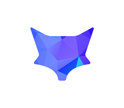 Fox logo, abstract logo, polyart abstract branding fox fox logo graphic design logo polyart