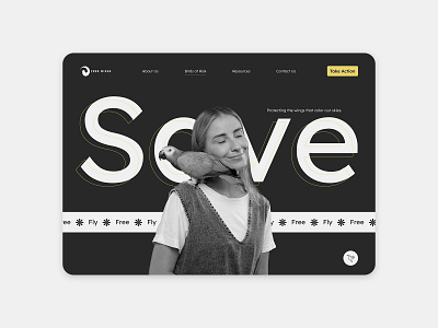 Free Wings - Hero Section & UI Cards branding design graphic design hero section landing page logo ui visual design visual identity web design web page website