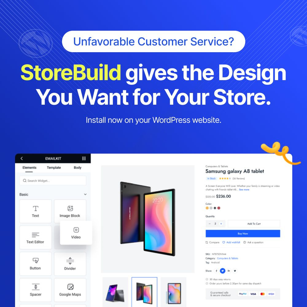 Unfavorable Customer Service? ecommerce online store plugins storebuild woocommerce wordpress plugin