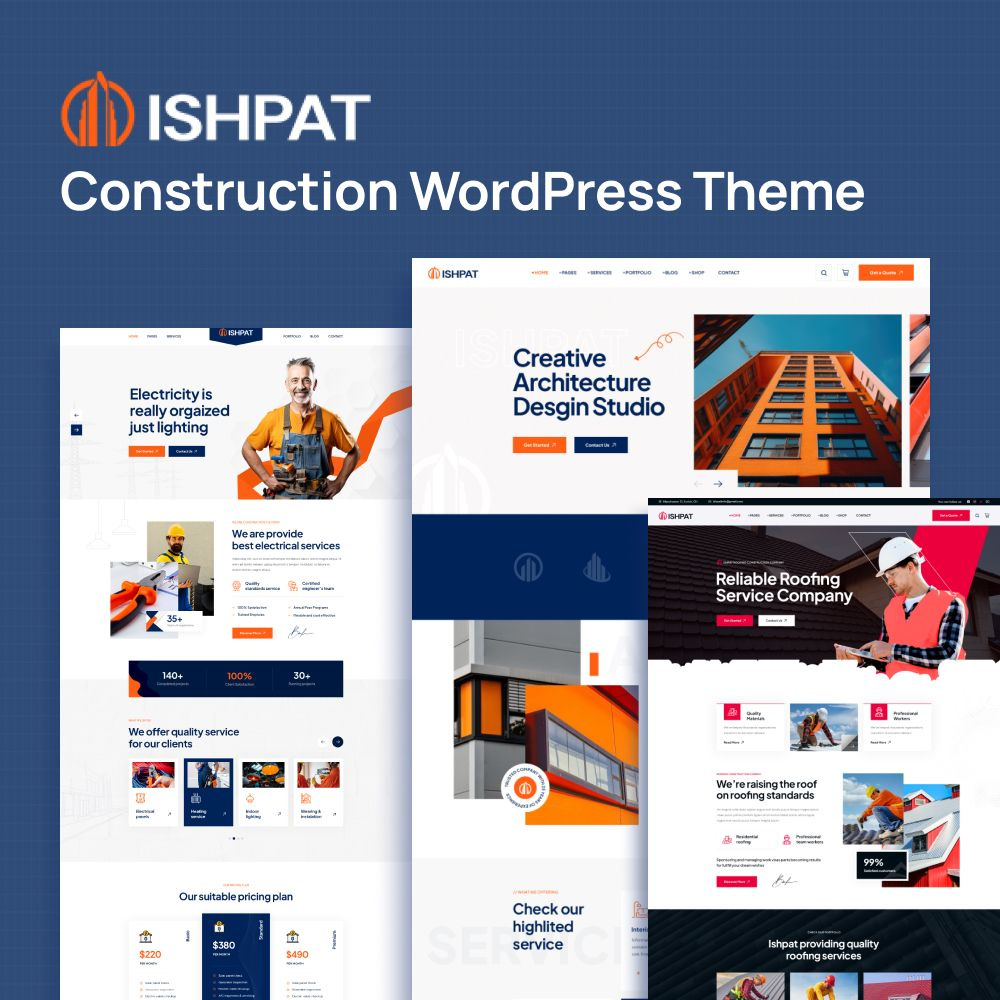 Ishpat – Construction WordPress Theme agency app landing business corporate creative marketing saas seo software theme startup theme