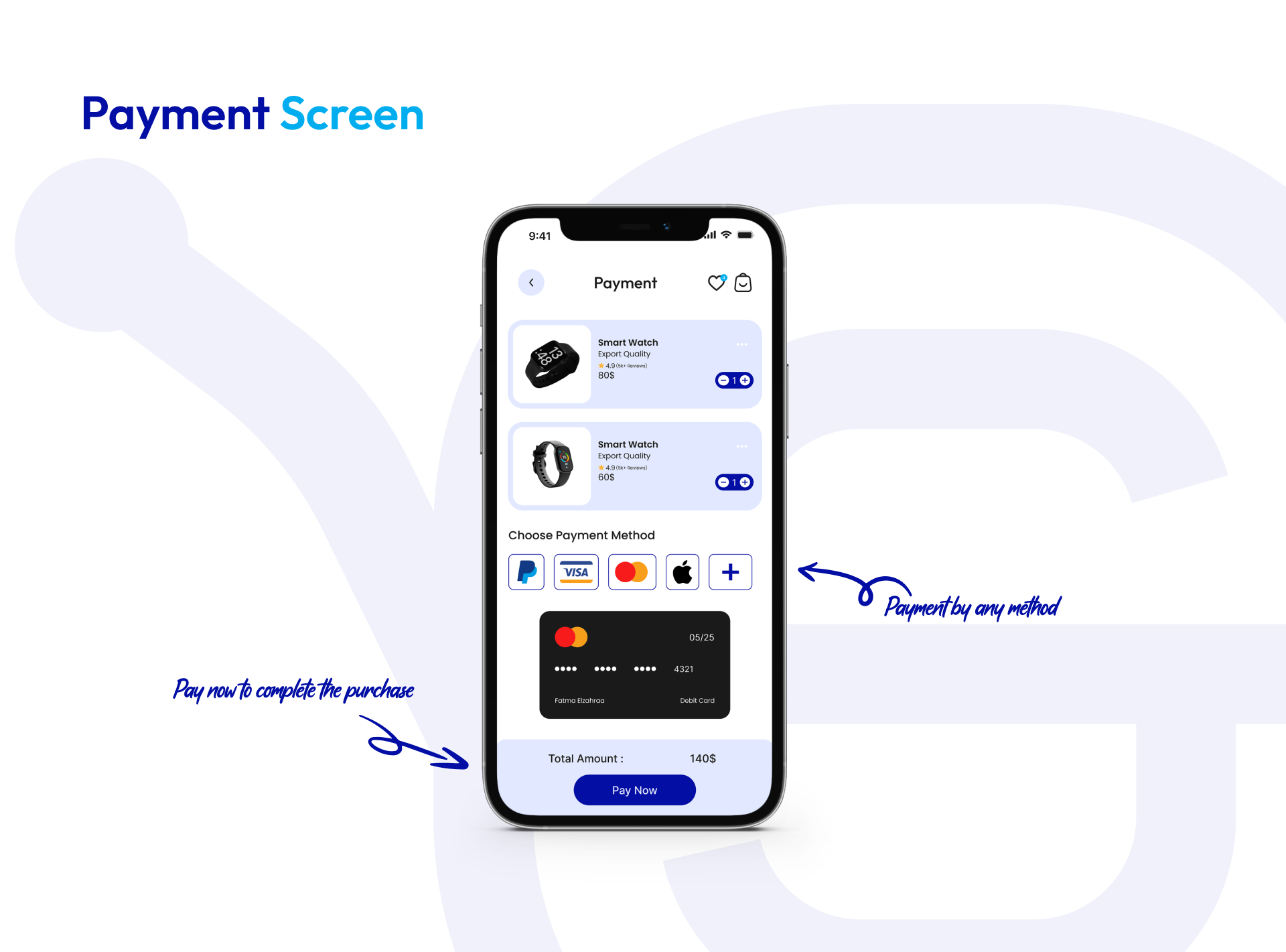 Example of Design UI For Your Mobile App Or Website