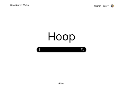 Hoop web design branding design figma graphic design hoop search search engine ui user experience ux web design website