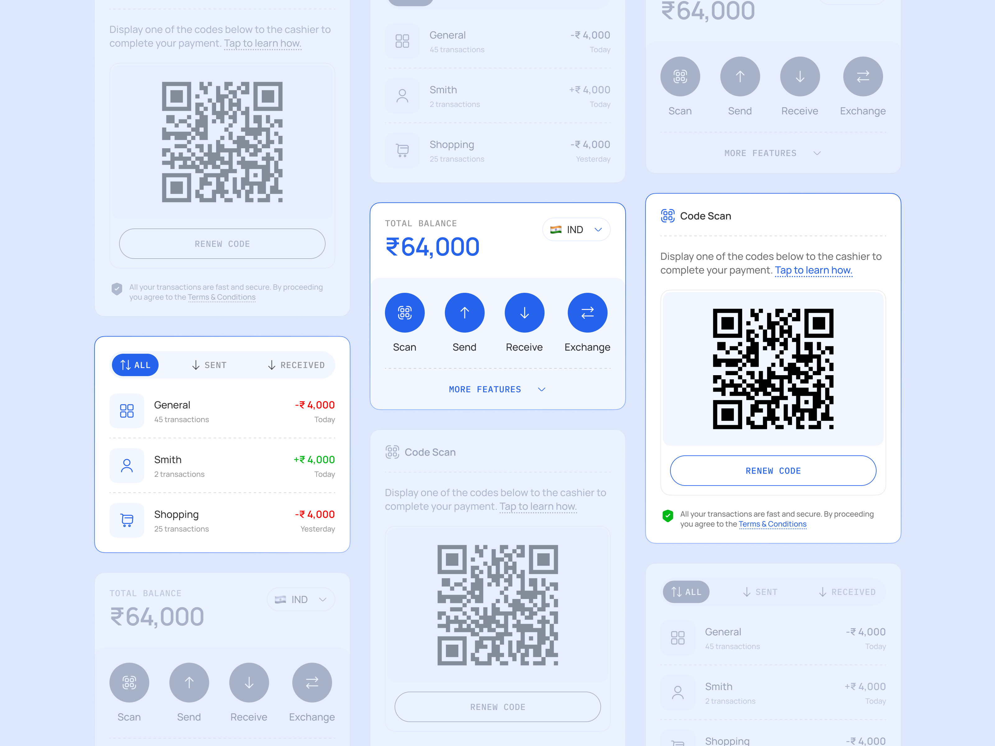 Financial Cards cards design finance ui