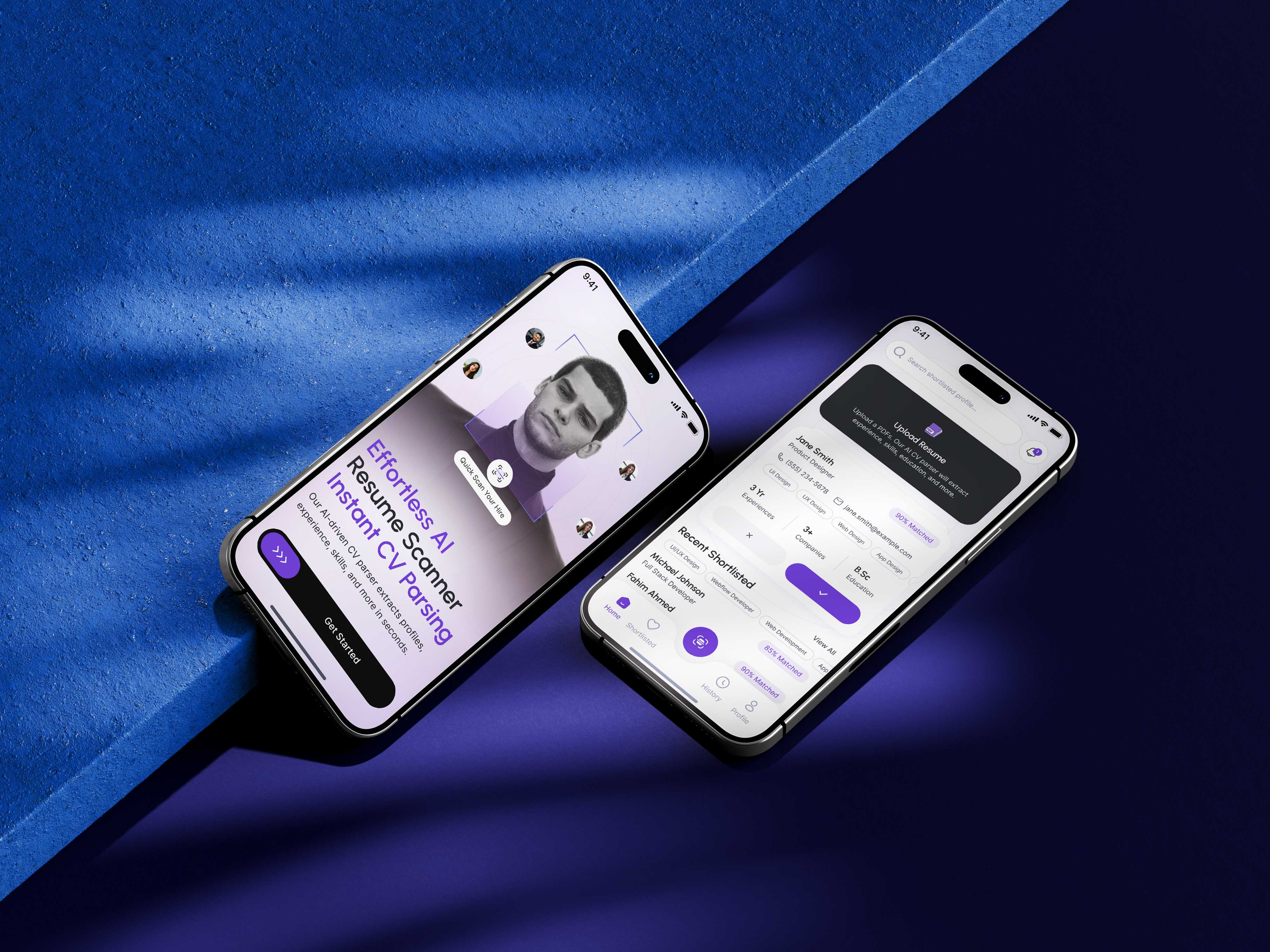 AI-Powered Instant CV/Resume Parsing Mobile App Design ai ai powered app design android app app design app ui design b2b b2c case study cv cv parsing app cv scan app instant cv scan app iso mobile app mobile app design mobile application resume ui ui design