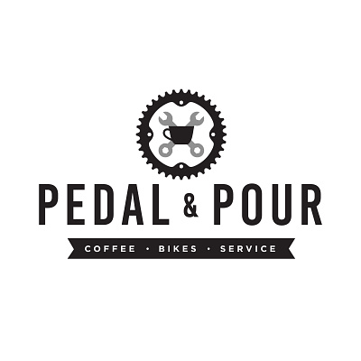 Logo Design - Pedal & Pour branding graphic design logo design typography