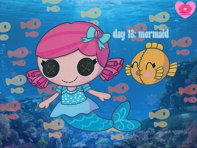 Maycean Day 13: mermaid art post art tag digital art drawing fan art illustration