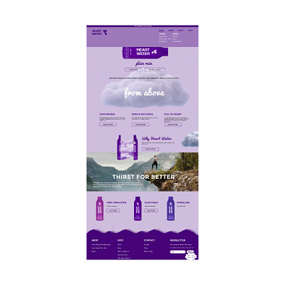 Website Design - Heart Water graphic design web layout website website design