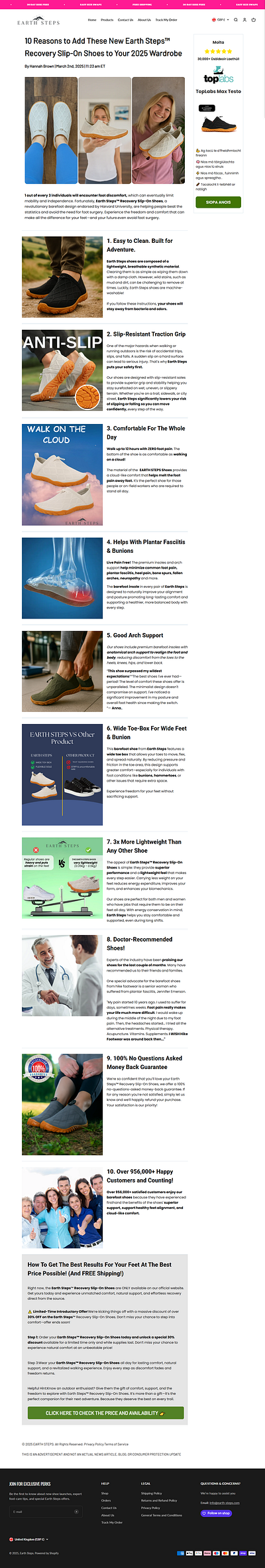 Shopify listicle page using pagefly design gempages illustration landing page pagefly replo shopify shopify developer shopify landing page ui