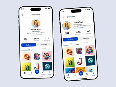 User Profile UI Design | DailyUI Day 006 app design app ui dailyui design challenge figma figma design interaction design mobile app product design profile screen ui design uiux uiux design user experience user interface user profile user profile design user profile ui ux design