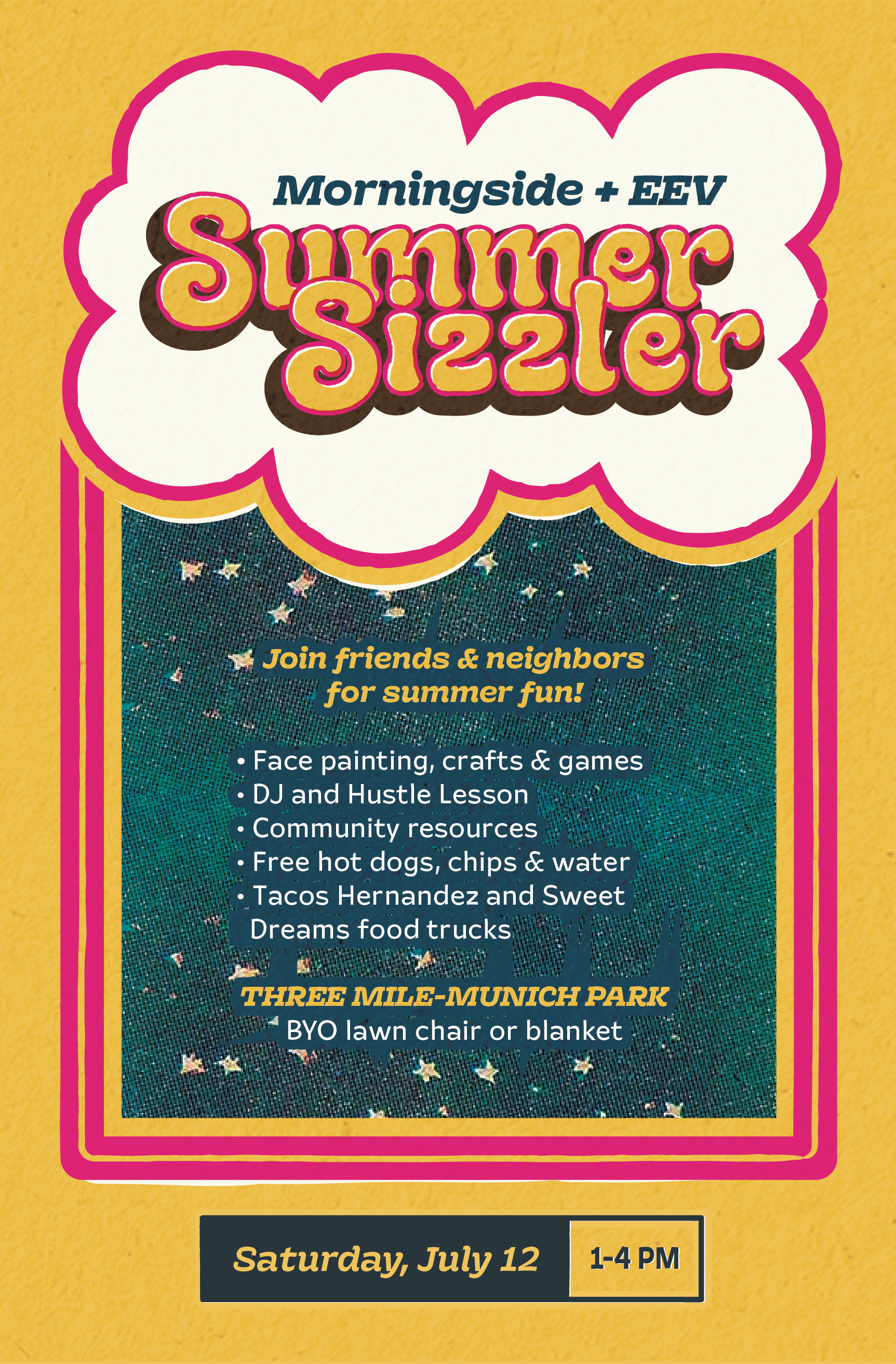 east side summer sizzler poster 70s poster retro