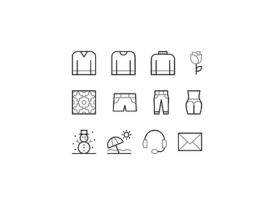 Clothing icons clothes clothing design icon icons illustration minimal minimalism minimalist pants shirt vector