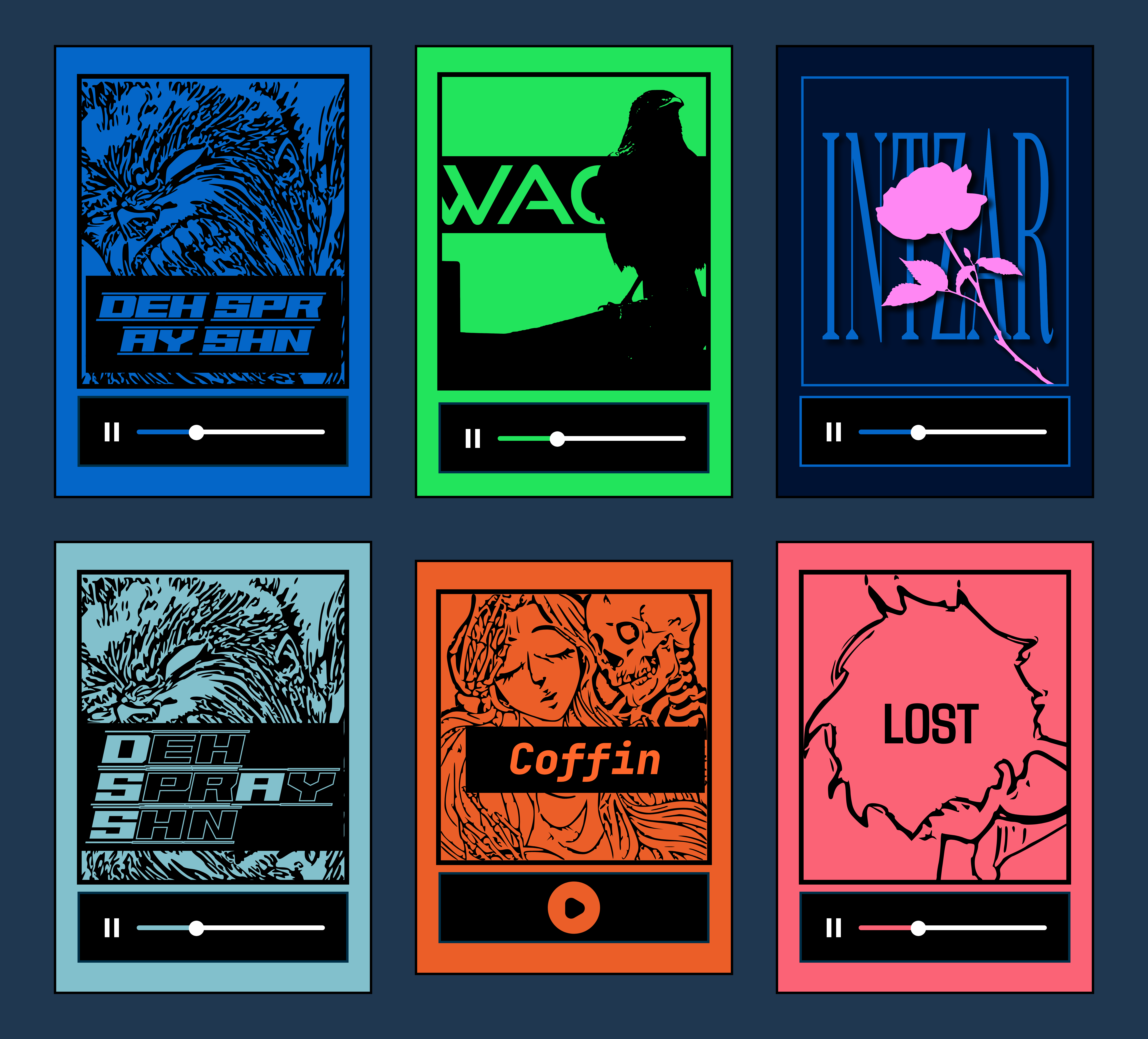 project varn ( music artist portfolio ) artist graphic design illustration music portfolio webpage