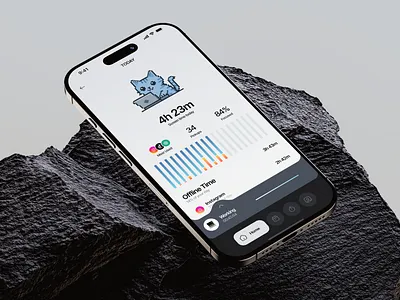 Time Tracking - mobile app ai app apps categories hours ios minutes product product design progress save save time screen time time spent time tracking ui ui design ux