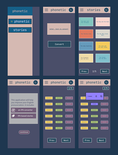 project phonetic ( mobile ui for phonetic converter service) ipa mobile phonetic pronunciation reader story uiux