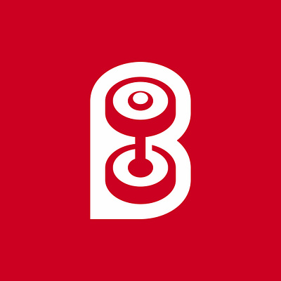 Letter B Barbell (Logo For Sale) 3d animation barble branding design dumbell graphic design gym icon letter b logo logo for sale mockup monogram monoline motion graphics ui vector wordmark