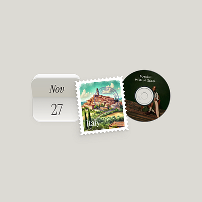 Memory Lane — Widget stack v1 app calendar cd date location music stamp ui