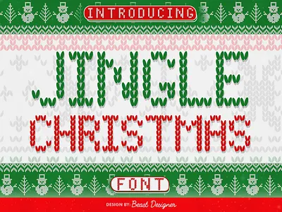 Jingle Christmas Font – Xmas Santa Claus Font by Beast Designer christmas font claus new year font xmas font