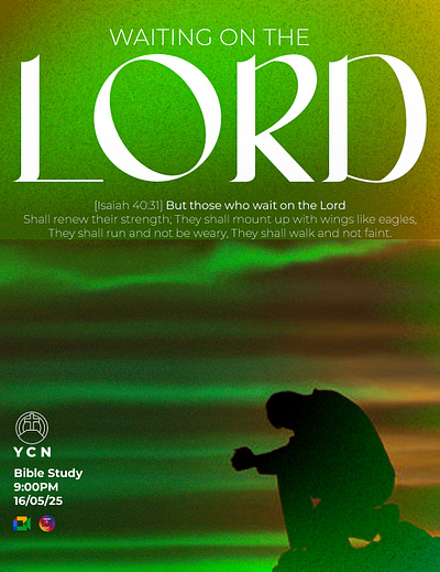 Youth Bible Study Meeting graphic design