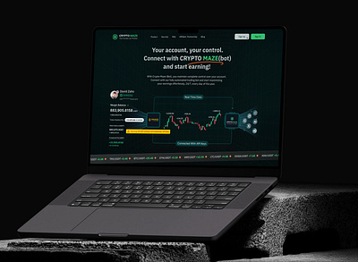 Crypto Trading Bot: Connect, Automate, Earn ai bot blockchain crypto design crypto landing page crypto staking landing page crypto trading crypto trading bot crypto trading website cryptocurrency cryptocurrency landing page defi landing page landing page landing page design ui ux design ux designer web design web3 website design