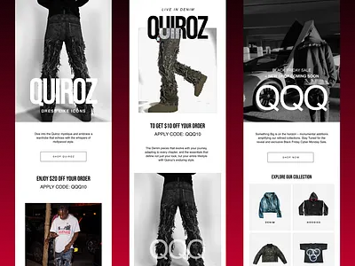 Quiroz Email Campaign 3d animation graphic design ui