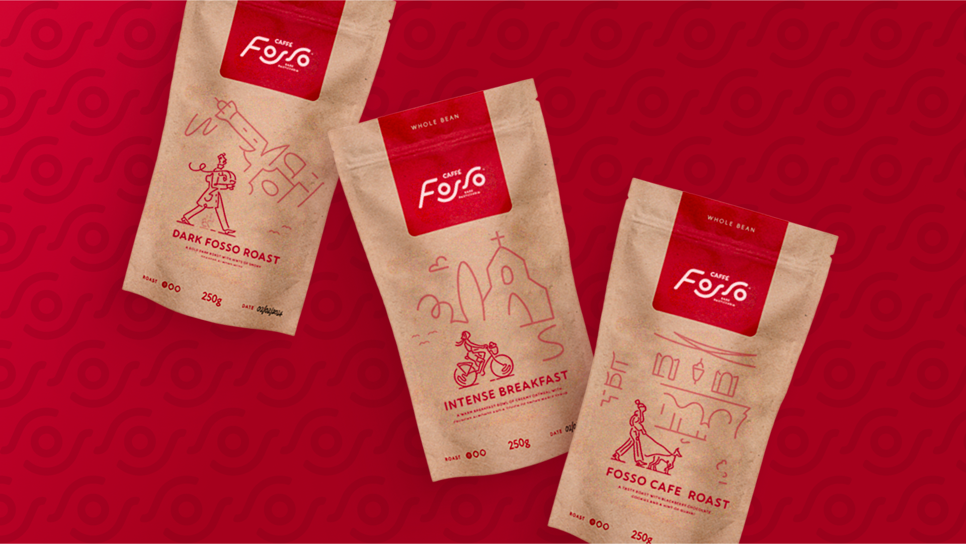 Fosso Brand Identity | Brand Design | Packaging Design brand guideline branding card design coffee coffee cup coffee logo collateral design icon icon set icong design identity design illustration style logo design logo type maketing collateral mockup packaging design packaging illustration packaging mockup print collateral