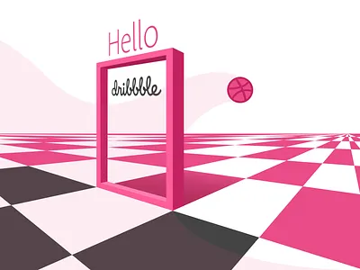 Hello Dribbble! design graphic design illustration illustrator