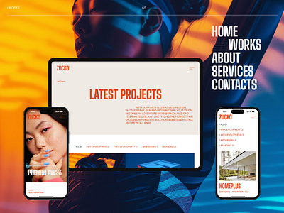 Zucko Creative Studio case study creative design framer presentation studio template uxui web
