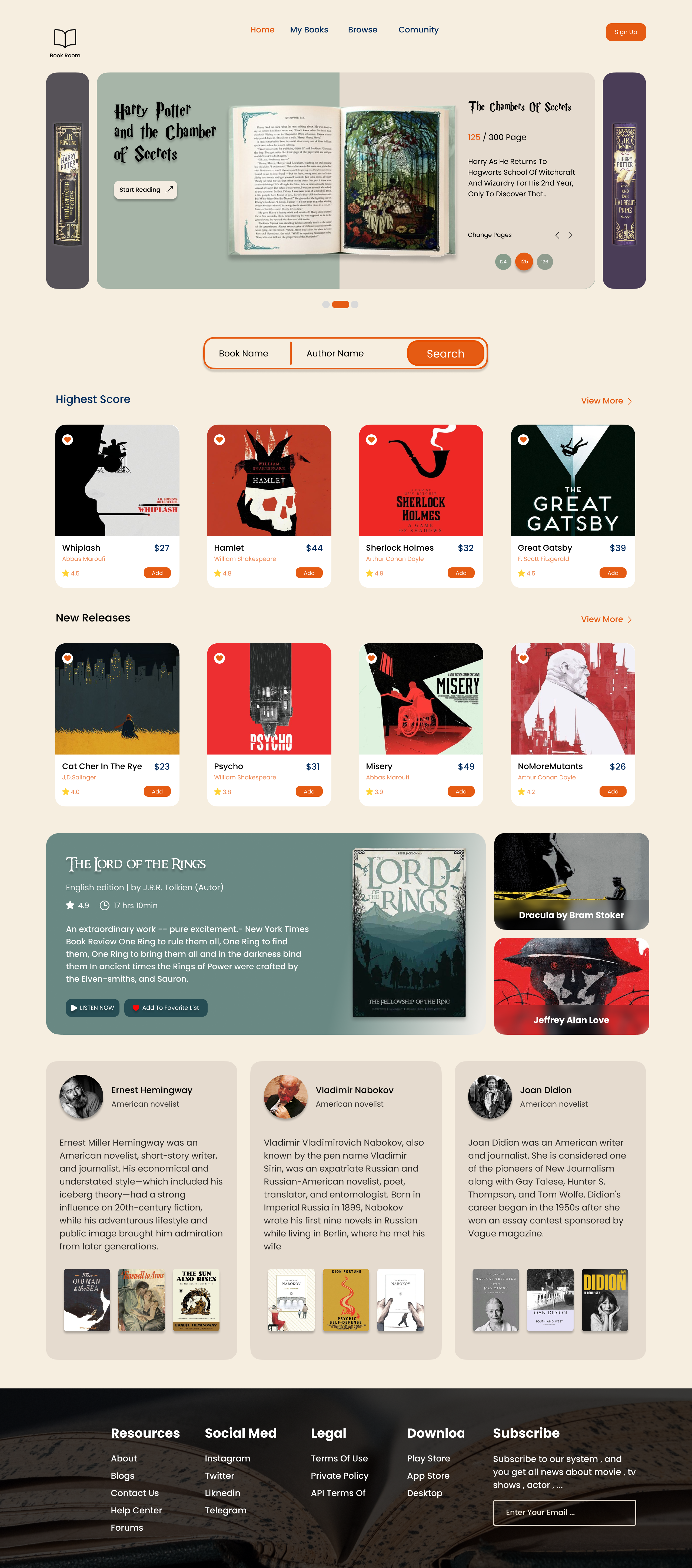 A Minimal Landing for Maximum Reading 📚✨ booklandingpage bookstoreui graphic design minimaldesign typographylovers ui webdesign