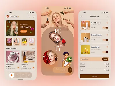 Beauty Skincare Product Shop Mobile App Design. app design app ui app ui ux beauty app beauty product creative ecommerce app ios app online shop online store product product design shop shopify shopping app shopping cart skincare app trendy ui ux design