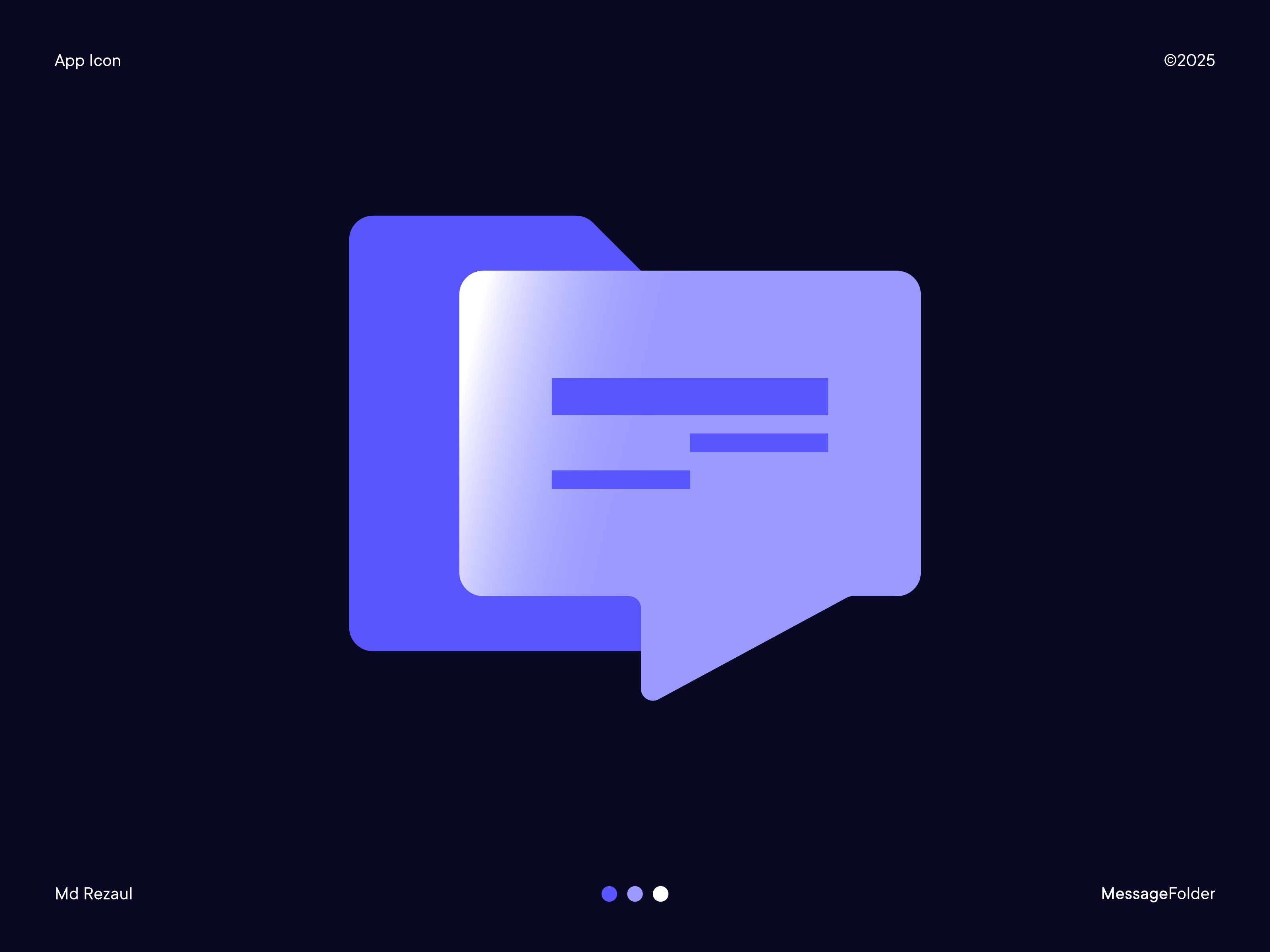 Message Folder App Icon Design ai logo app icon branding crypto logo folder logo gradient icon logo design logo mark logos message icon message logo modern logo tech logo technology wallet web3 logo