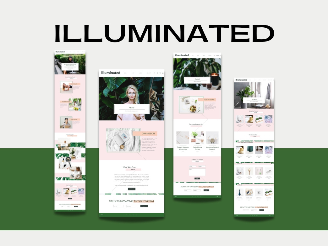 Illuminated - Website 2d animation 3d animation animation branding design graphic design illustration logo motion graphics ui ux vector wirefram