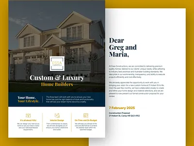 Proposal Template Design proposal template typography