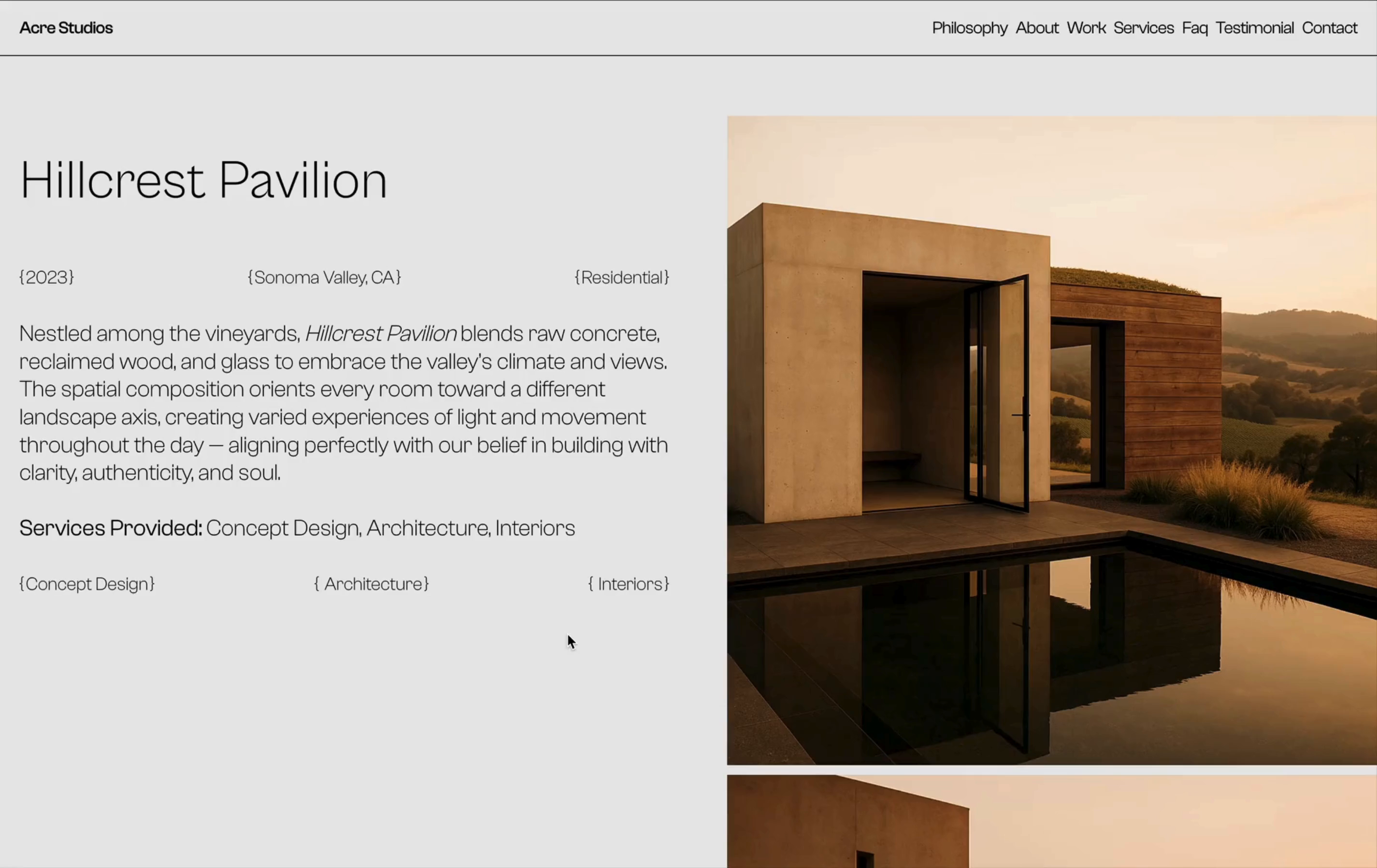 Example of Landing Page Design & Framer Development