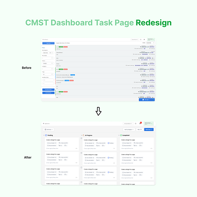 Task Page Redesign - Case Study dashboard redesign revamp task management system ui ui design uiux
