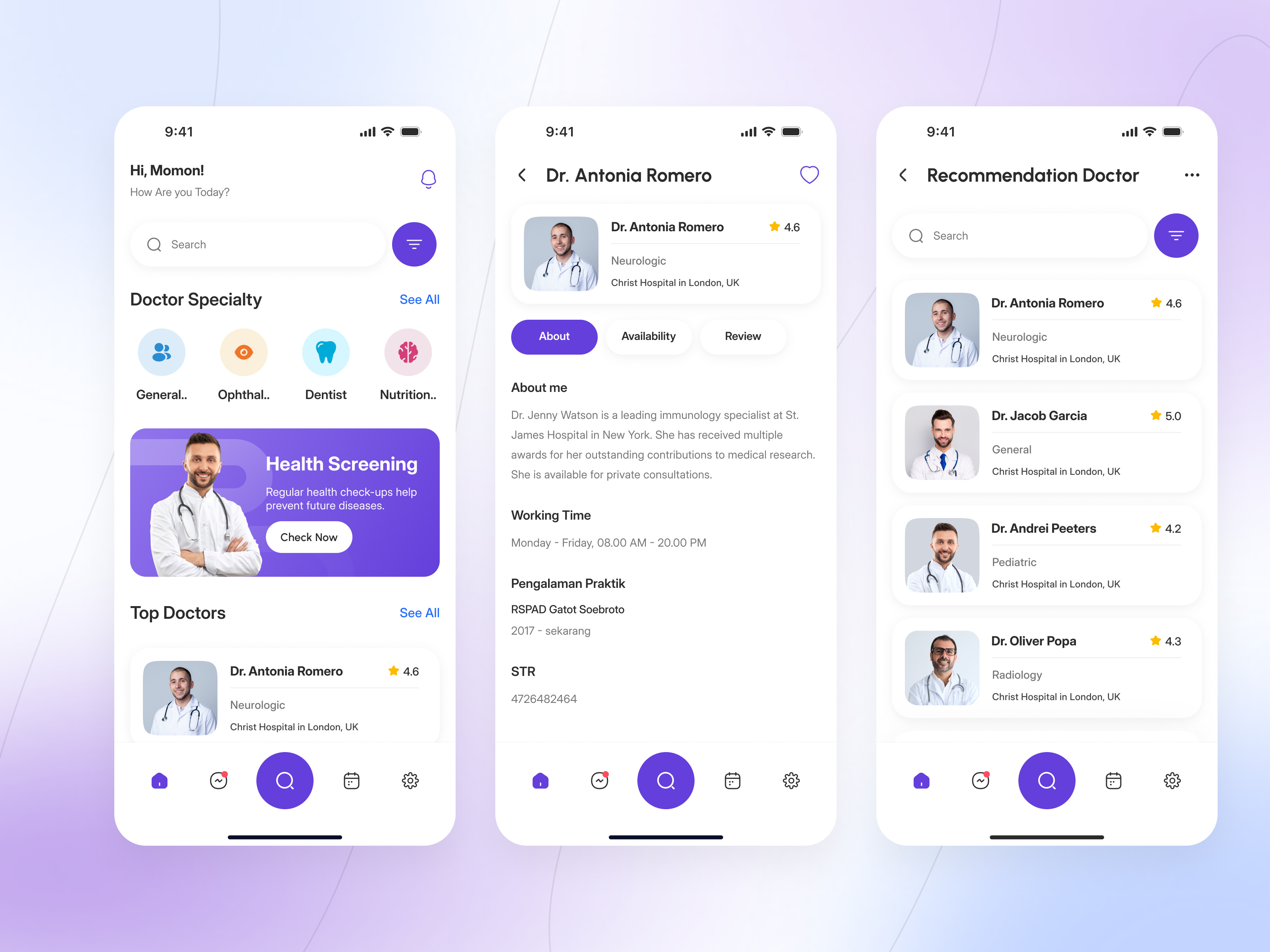 Example service media