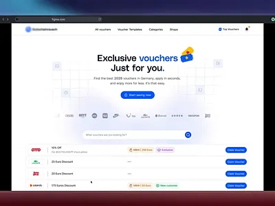 Voucher web design dashboard design design interaction design minimal design modern design pixelcot product design product designer ui uidesign uiux user experience ux uxdesign voucher design voucher website web design website design
