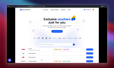 Voucher web design dashboard design design interaction design minimal design modern design pixelcot product design product designer ui uidesign uiux user experience ux uxdesign voucher design voucher website web design website design