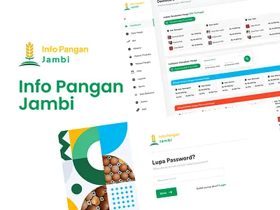 Info Pangan Jambi design graphic design ui uiux design web design