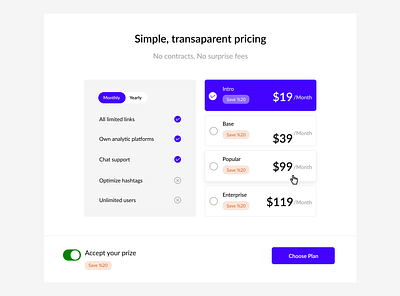Pricing plan app design mobile app mobile design mobile ui ui ux web design website