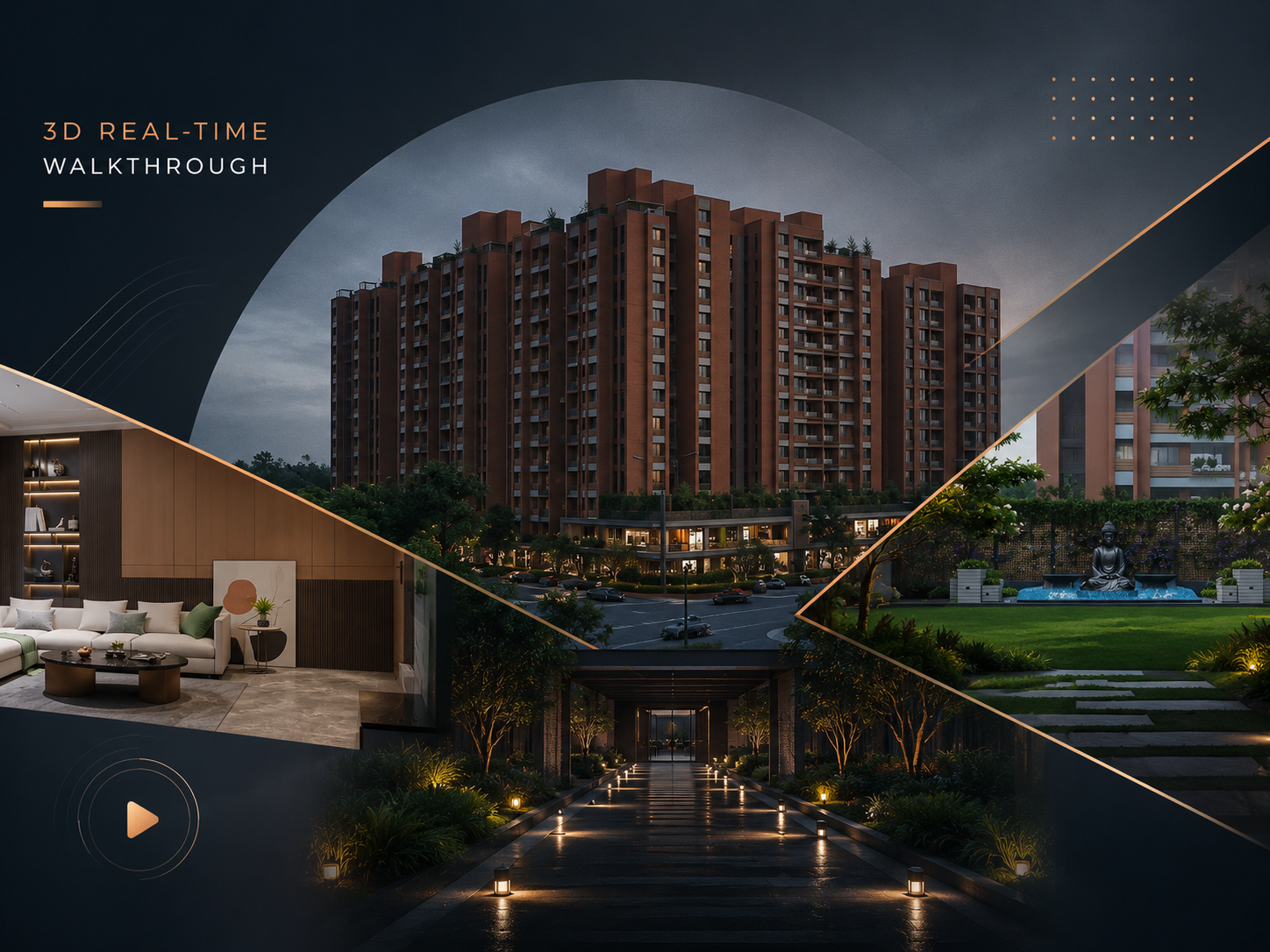 SKY SATVYA 3D Real Time walkthrough 2d animation 3d animation animation digital property tour motion graphics real estate animation