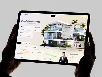 Costar CRM - Real Estate Dashboard ai app automation b2b business crm dashboard design estate interface mobile product property proptech real estate saas service ui ux web