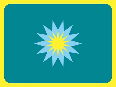 Ornamental Logo #12 - Morning Starburst axial branding bright circular emblem god happy jesus light logo minimalist morning polygon radiation rays shape simple sun symmetry yellow