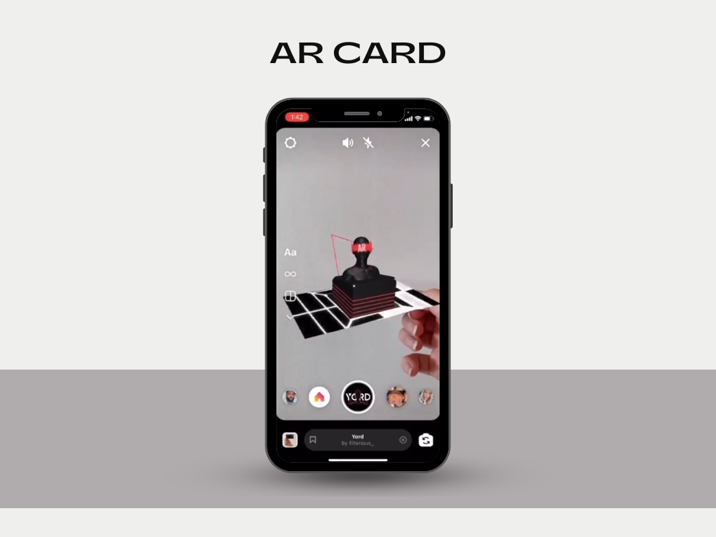 AR Card animation ar ar card augmented reality motion graphics professional networking ar