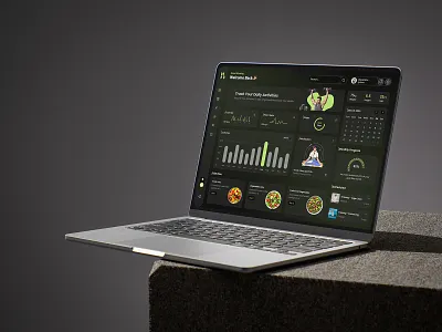 Modern Fitness Dashboard UI app design branding design graphic design illustration ios app development logo mobile app mobile app dashboard mobile app development company ui